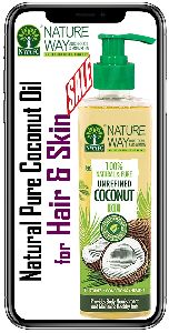 Coconut Hair Oil - Unrefined Coconut Oil for Hair and Skin