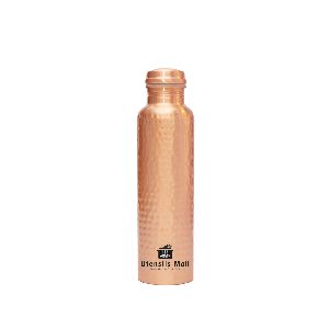 Vanilla Hammered Copper Water Bottle