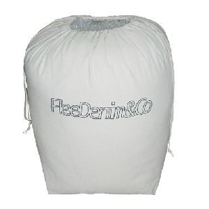 cotton drawstring laundry bag