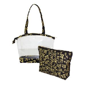 PVC Canvas Bag With Pouch