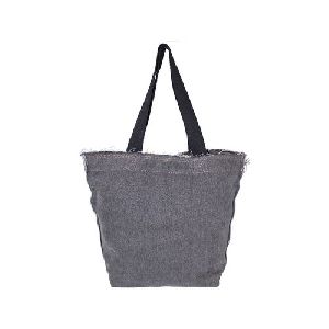 Washed Denim Tote Bag