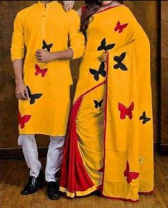 Saree and Kurta Couple Set