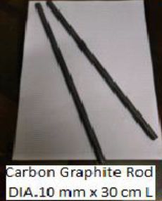 10 mm Dia. Round Carbon Graphite Rods