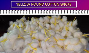 Yellow Round Cotton Wicks