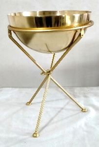 Nickel Plated Side Table
