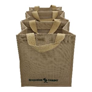 pp laminated web handle three jute bag set