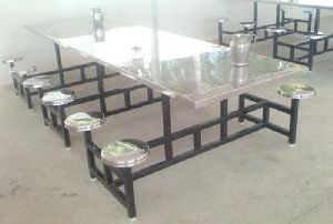 12 Seater Stainless Steel Canteen Table
