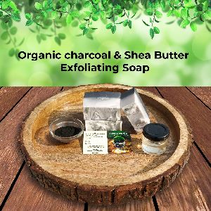 Organic Charcoal and Shea Butter Exfoliating Soap