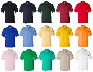 Mens polo neck t shirts