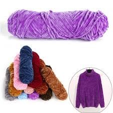 Chenille Yarn Polyester & Cotton (RW / Dyed)