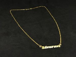 Customized Name Handcut Gold Plated Necklace