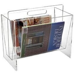 acrylic magazine stand