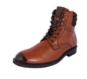 Mens Dark Brown Leather Boots