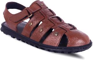 Mens Tan Leather Sandals