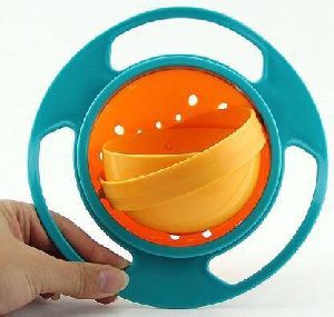 Portable Non Spill Feeding Toddler Gyro Bowl 360 Degree Rotating Dish