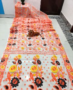 Soft Dhakai Jamdani Saree