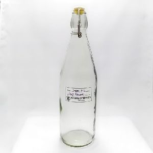Clip Round Glass Bottle
