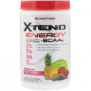Scivation Xtend Energy Time Release Caffeine Bcaas Dietary Supplement
