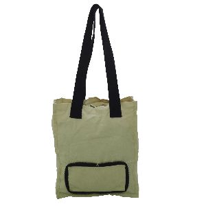 8 Oz Natural Cotton Canvas Folding Tote Bag