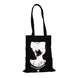 Cotton Canvas Tote Bag With Long Handle