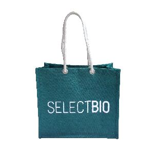 PP Laminated Jute Gift Bag With Cotton Rope Handle
