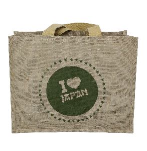 PP Laminated Jute Tote Bag With Web Handle & Logo Print