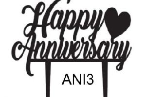 Ani3 Anniversary Cake Topper