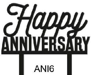 Ani6 Anniversary Cake Topper