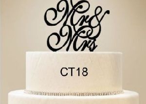 CT18 Mr. & Mrs. Cake Topper
