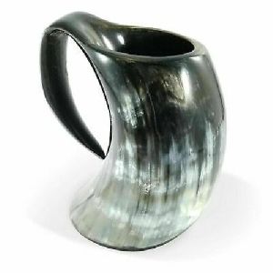 Buffalo Horn Viking Mug