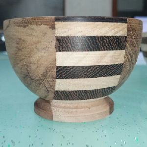 Wooden Round Bowl