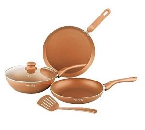Copper Fry Pan Set