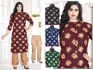 Stylish Kurti Palazzo Set