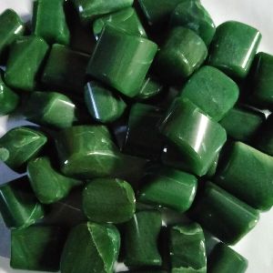 green jade tumbled stone