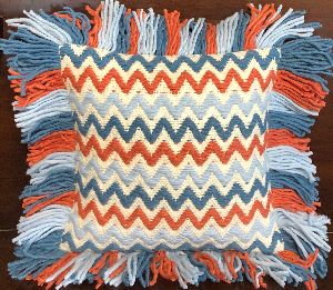 Candy Handwoven Polyester Cushion Cover