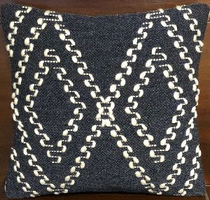 Celtic Handwoven Wool and Polyester Cushion Cover