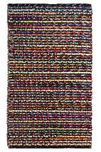 Handwoven Cotton and Chindi Rug