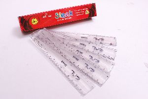 6 Sleek Plastic Ruler