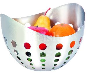 Boat Shape Fruit Bowl with Round Cutting