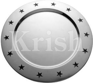 Round Charger Plate With Star Holes