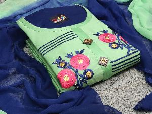 JMV DESIGNER STUDIO PRESENT BY HEAVY COTTON WITH EMBROIDERY WORK