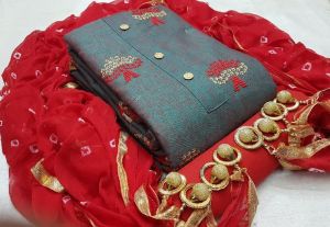 Jmv Designer Studio Present By Naznin Bandej Dress Material