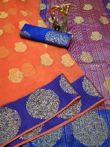 Jmv Designer Studio Present By soft Kota cotton sarees with jeqard border and rich pallu saree