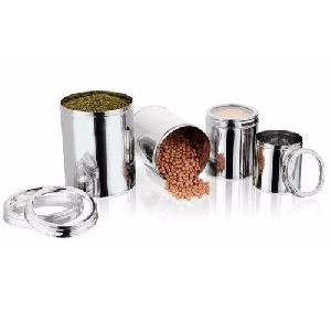 stainless steel kitchen canister