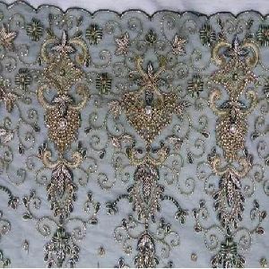 Chain Stitch Embroidered Fabric