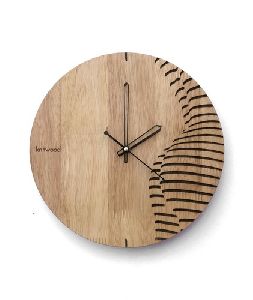 wooden wall clock