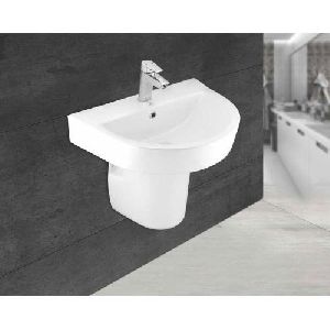 Century Stainless Steel Half Pedestal Wash Basin