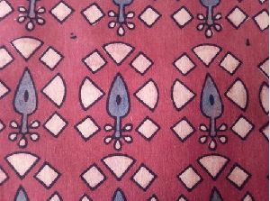 Ajrakh Ethnic Print Cotton Fabric