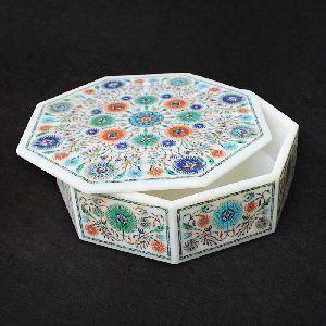 Octogon Handcrafted Marble Boxes