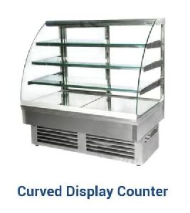 Curved Glass Food Display Counter
